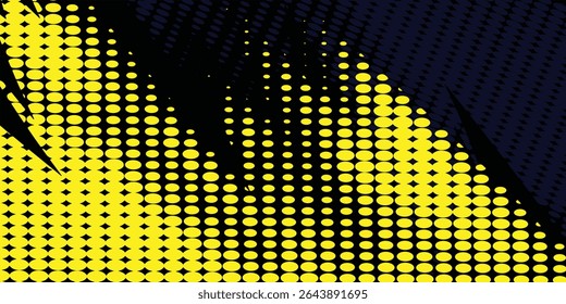 Fundo de textura gradiente gradiente do padrão de cor amarelo, preto e azul. 