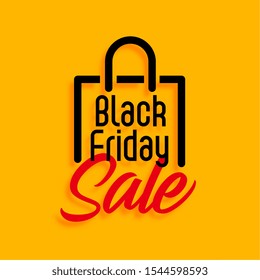 yellow black briday shopping sale background design