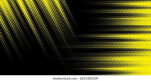 gelb schwarz Pinsel Wrap Auto Aufkleber Muster abstrakte Banner sportliche Linien schwarz gelb Farbe Kombination Grunge Pinsel modernes Muster Rennsport Vektordesign, eps 10.