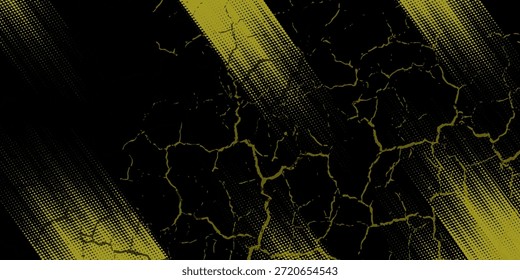 yellow black brush wrap car sticker pattern abstract banner sporty lines black yellow color combination grunge brush modern pattern. vector eps10.

