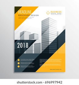 Yellow And Black Business Brochure Design Template