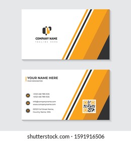 Yellow and black   business card