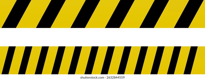 Yellow and black caution warning tape frame. designed for industrial safety. Caution tape border and safety stripe. roadwork construction
