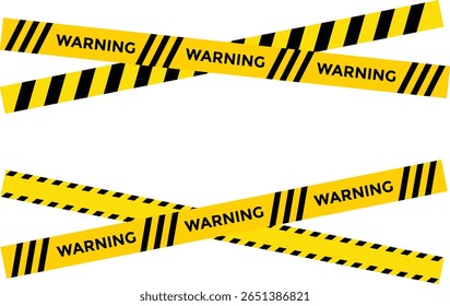 Yellow and black caution warning tape frame. designed for industrial safety. Caution tape border and safety stripe. roadwork construction