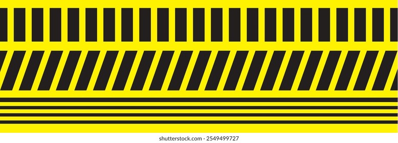 Yellow, black chevron warning stripes background. An upward pointing v-shape stripe pattern.