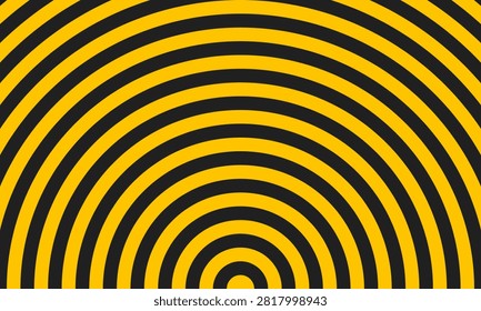 yellow black circles abstract geometric background