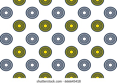 Yellow and black coin pattern