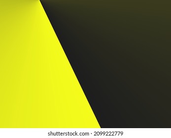 Yellow and black color background. Abstract geometric background with trendy colors.