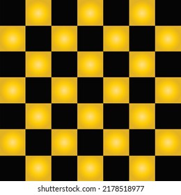 yellow and black color gradient square shape seamless pattern design.