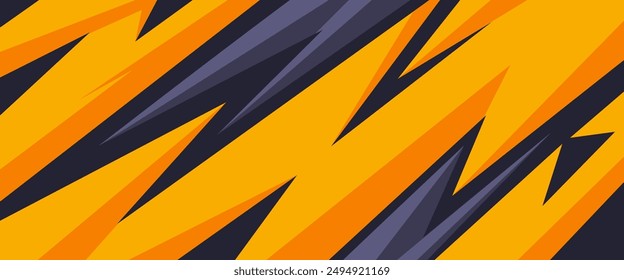 
yellow and black colors with geometric shapes of lightning .sports background