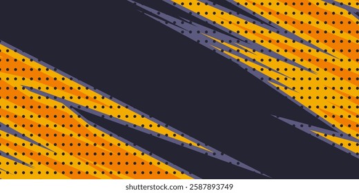 yellow and black colors with geometric shapes of lightning .sports background