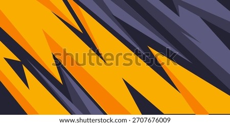 
yellow and black colors with geometric shapes of lightning .sports background