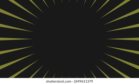 Fondo de ráfaga de cómic amarillo y negro con espacio en blanco