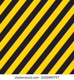 Yellow and black danger stripes (squares)