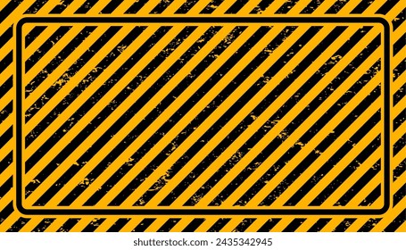 fondo diagonal amarillo y negro de la raya para el vector industrial restringido del área