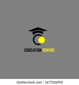 Yellow Black Education Center Foundation. Youth Center Study Activity. Youth Community Collaboration. Graduation Cap Education. Young Youth Logo Design