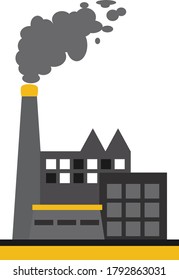 Yellow Black Factory Vector Illustrator