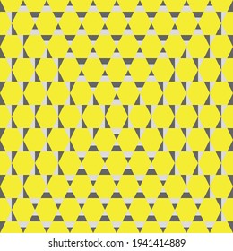 Fondo gris negro amarillo.Un vector de patrón sin soldadura,cubo geomático