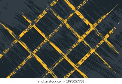 Yellow and black grunge abstract background