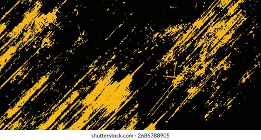 yellow and black grunge background 