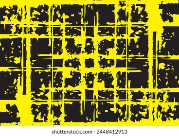Fondo de textura de grunge amarillo y negro