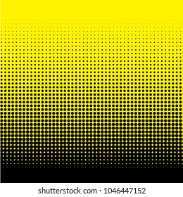 yellow and black half tone background