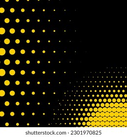 Fondo del semitono amarillo y negro