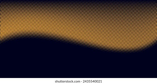 ilustración vectorial de diseño de patrón haltone amarillo y negro