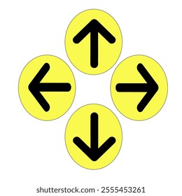 yellow and black highway icon