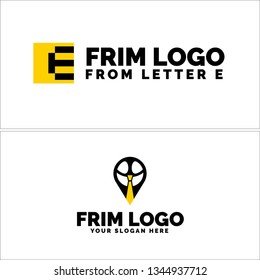 Yellow black line art pin steering wheel square combination mark logo design concept suitable for private taxi hire travel chauffeur