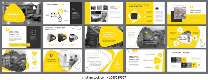 Yellow And Black Logistics Or Management Concept Infographic Set. Business Design Elements For Presentation Slide Templates. Can Be Used For Annual Report, Advertising, Flyer Layout And Banner Design.