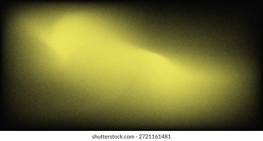 Yellow black noise gradient background, grainy texture, retro vintage banner design with copy space