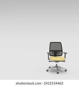 yellow and black office chairs