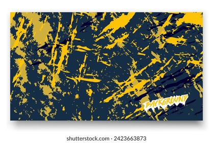 Yellow and black paint splatter background suitable for grunge design, art, abstract concept, music events, and urban themed graphics.