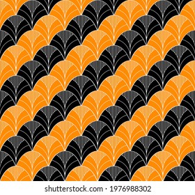 Art Deco Scale Pattern Design Wavy Stock Vector (Royalty Free ...