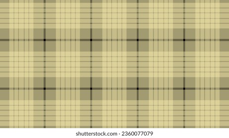 Yellow and black plaid fabric texture as a background