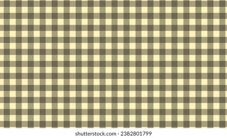 Yellow and black plaid fabric texture as a background