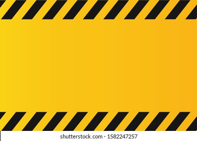 Yellow and black police background to alert the danger area.