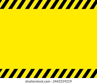 Yellow black police line frame
Yellow and black striped line. Warning tape. 