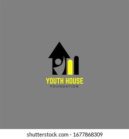 Yellow Black Scholarship Foundation, Youth,Star Youth People, Center For Activity Studies, Community Collaboration,Young Teen Logo Design