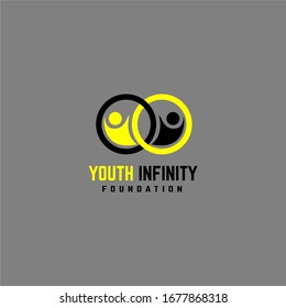 Yellow Black Scholarship Foundation, Youth,Star Youth People, Center for Activity Studies, Community Collaboration,Young Teen Logo Design