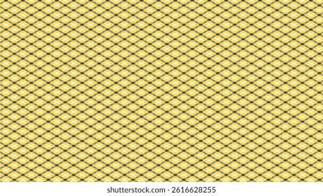Yellow and black seamless pattern with geometric shapes. Plaid textured check vector background. 