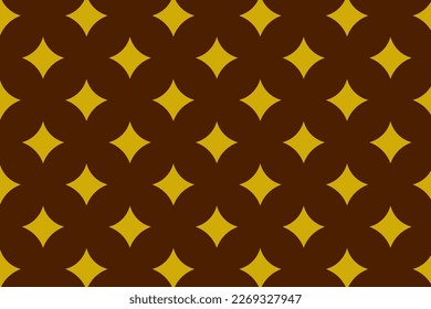 Yellow and black sparkle and rhombus seamless pattern vector background. Abstract star sparkles wallpaper design.
