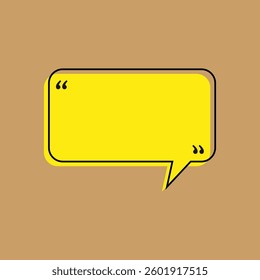 yellow and black speech bubble