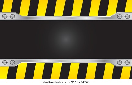 yellow and black sriped warning background