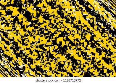 Yellow and black striped background. Bright pattern with lines. Vector illustration.