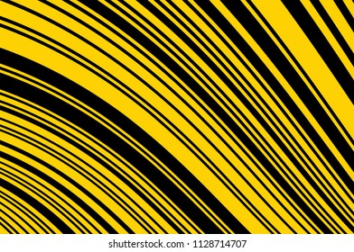 Yellow Black Striped Background Bright Pattern Stock Vector (Royalty ...