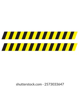 Yellow and Black Striped Cordon Tape