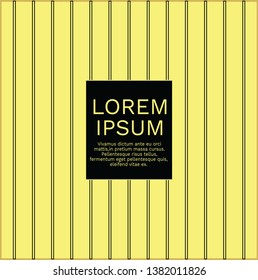 yellow and black stripes card template invitation wedding birthday anniversary fashion show backdrop banner brochure calendar packaging product wrapping design