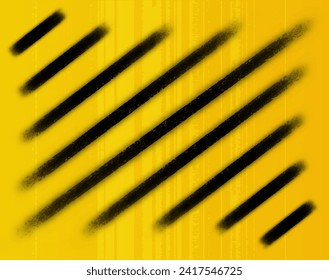 yellow and black stripes symbol of dangerous and radioactive widely used in industry